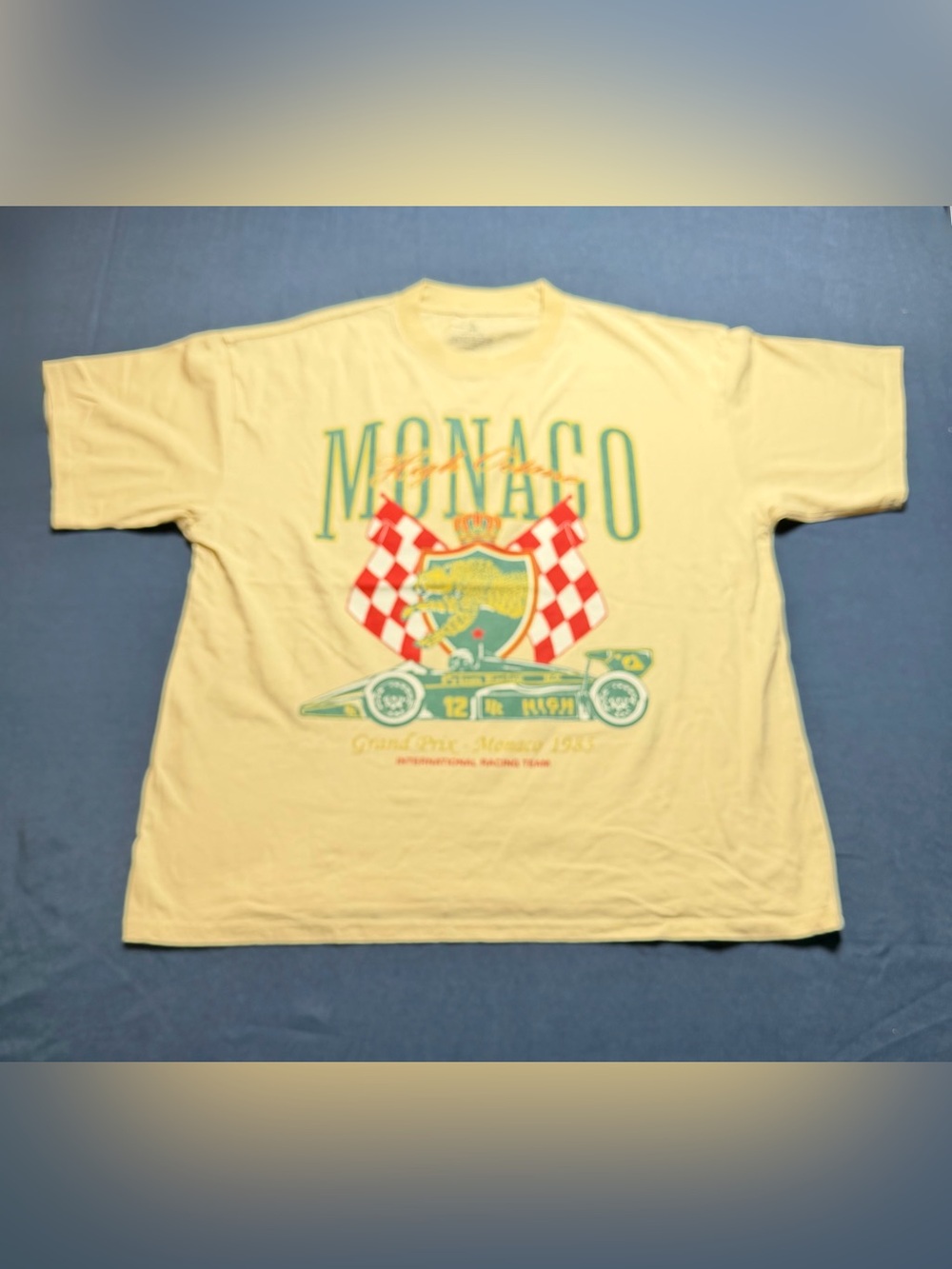 100% Cotton 2XL NWOT Alpha Collective Monaco Grand Prix Graphic Tee